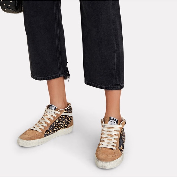 Golden Goose Mid Stars Animal Neutral Tone Print Size 36 - Picture 2 of 13